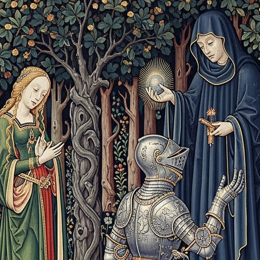 European medieval tapestry: visualize the word